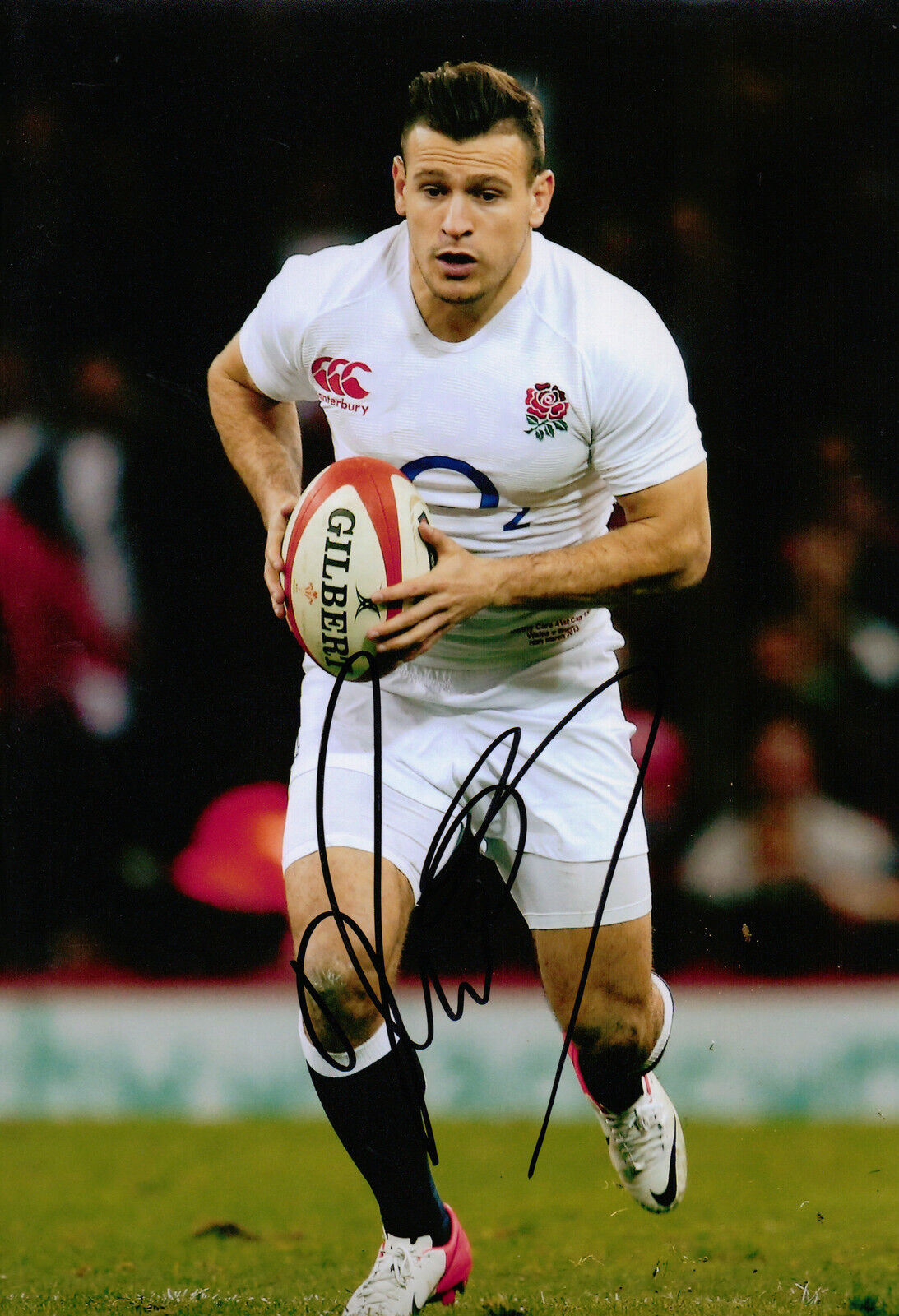 Danny Care Signed 12X8 Photo Poster painting England & Harlequins Rugby AFTAL COA (2182)