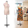 [US Local Warehouse] Dress Form Height Adjustable Sewing Mannequin Female with Stable Metal Base Mannequin Body Torso for Retail Boutique Store