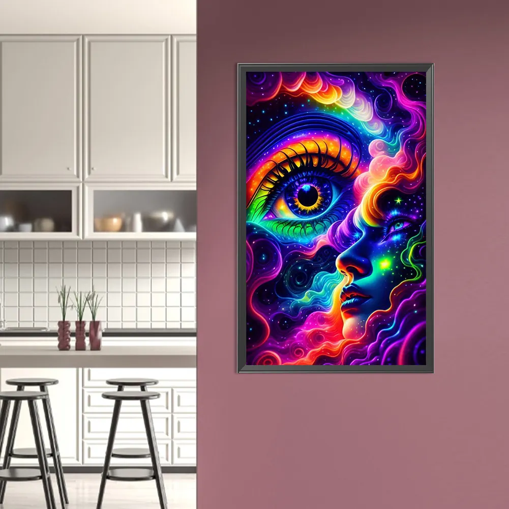 Diamond Painting - Full Round Drill - Colorful Cloud Eye(Canvas|40*65cm)
