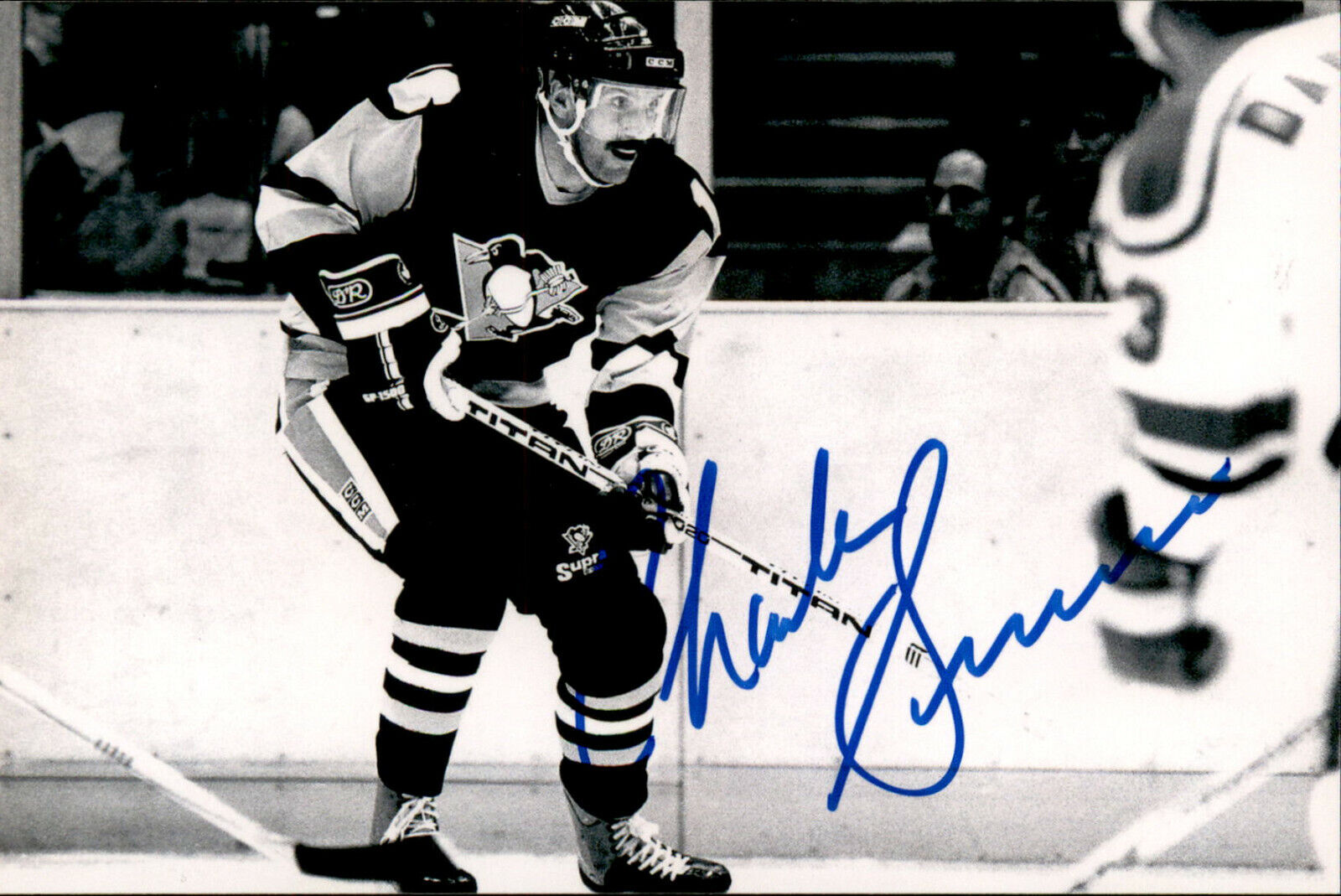 Charlie Simmer SIGNED autographed 4x6 Photo Poster painting PITTSBURGH PENGUINS #2