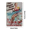 (Multi Style)Beer Girl - Metal Tin Signs(8*12Inch) - Bar