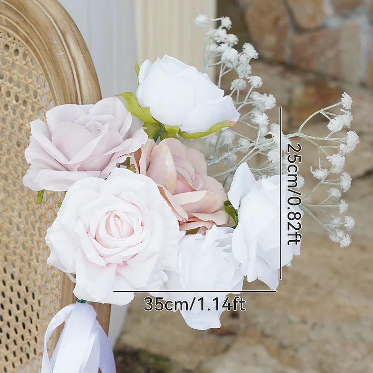 A8610 New White Pink Wedding Door Arch Decoration Floral Arrangement