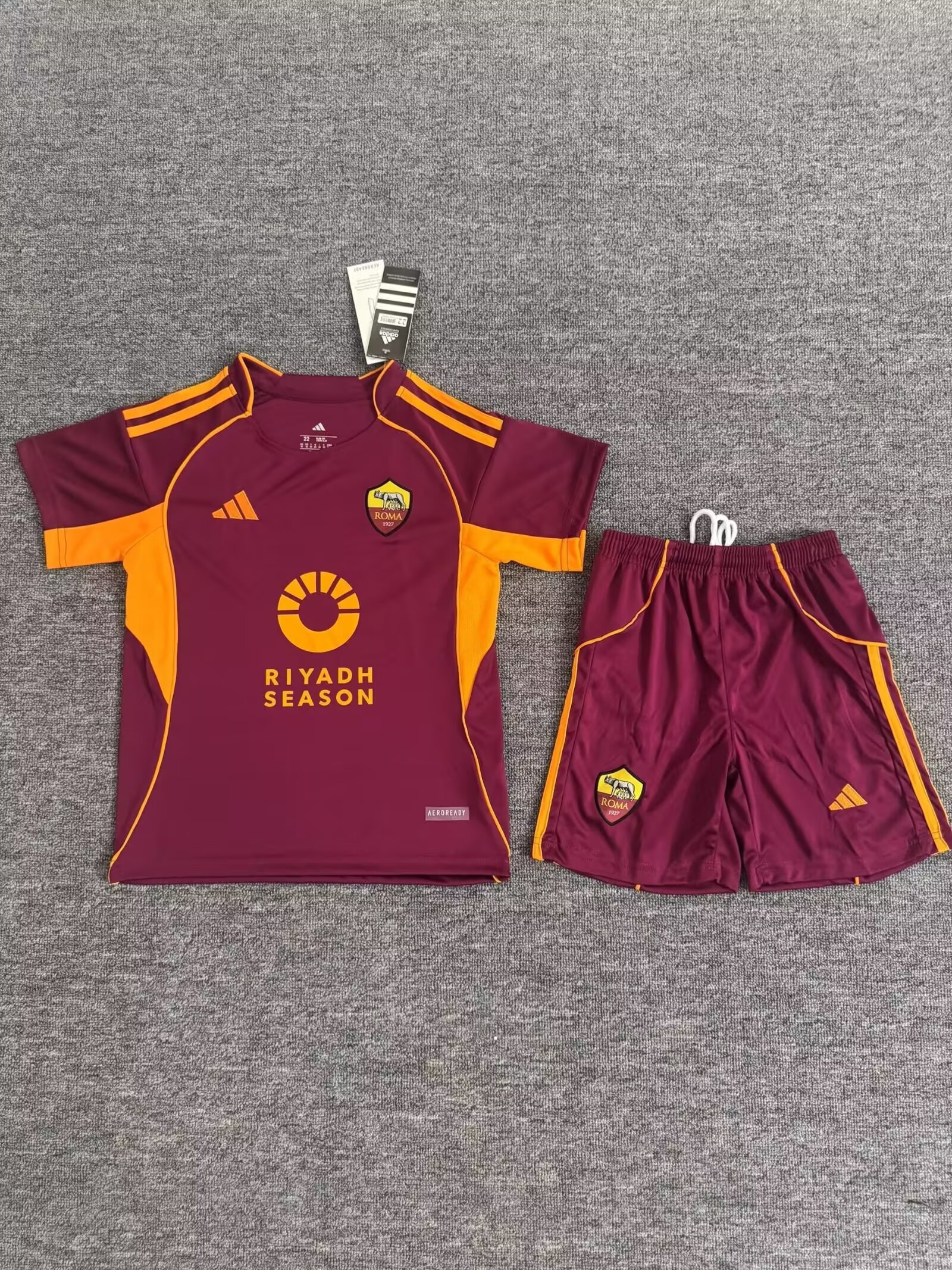 25/26 Roma Home Kids Kit Football jersey Thai Quality