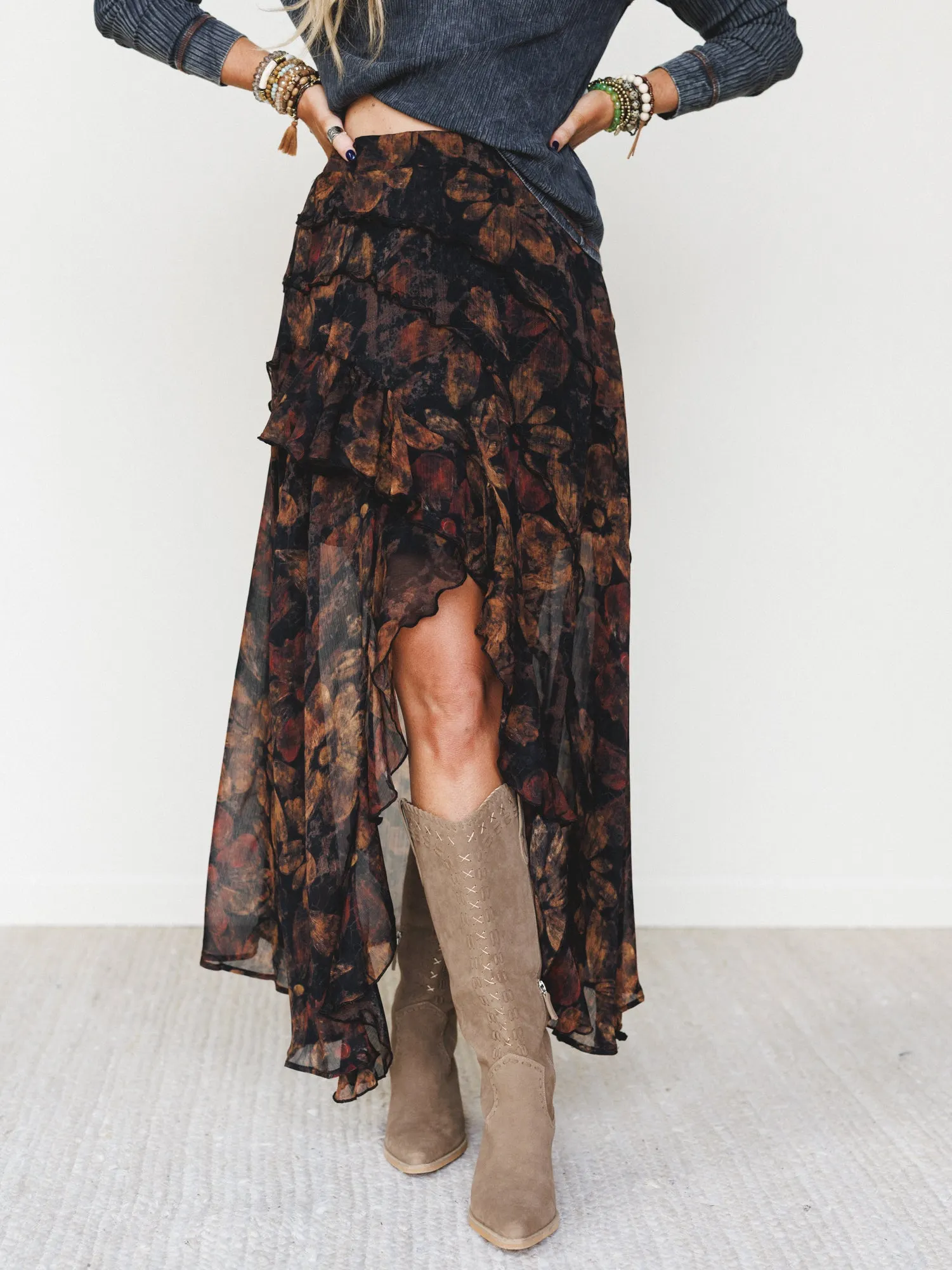 Frill Seeker Skirt - Black