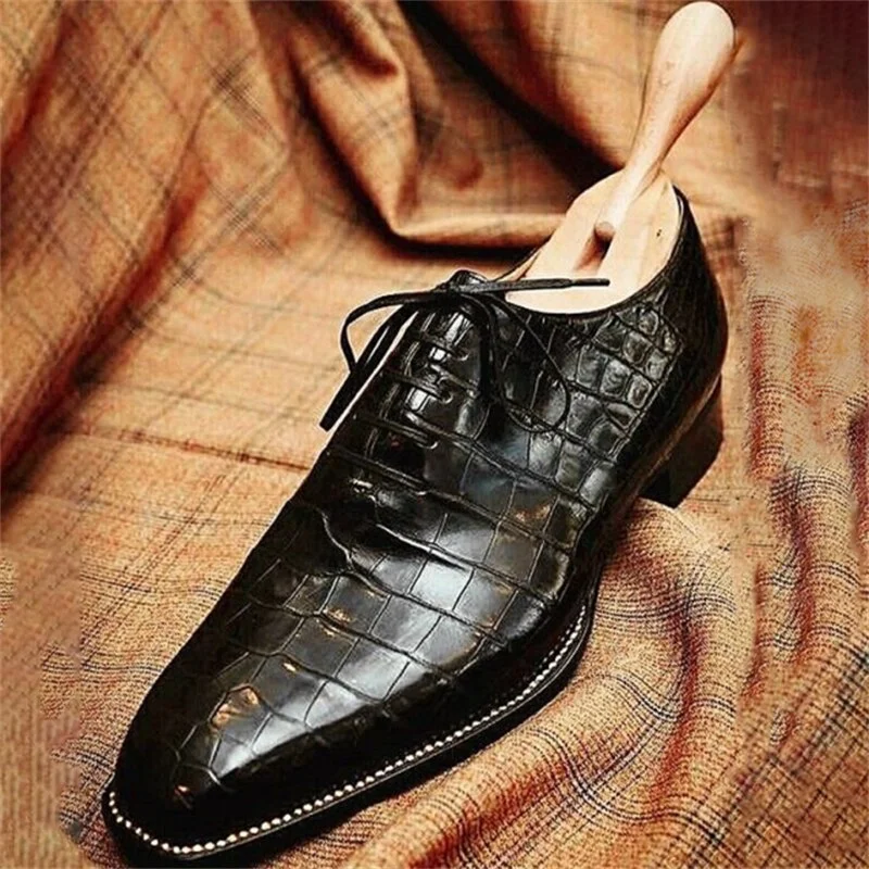 Men PU Leather Fashion Shoes Low Heel  Dress Shoes Brogue Shoes Spring Ankle Boots Vintage Classic Male Casual HC882