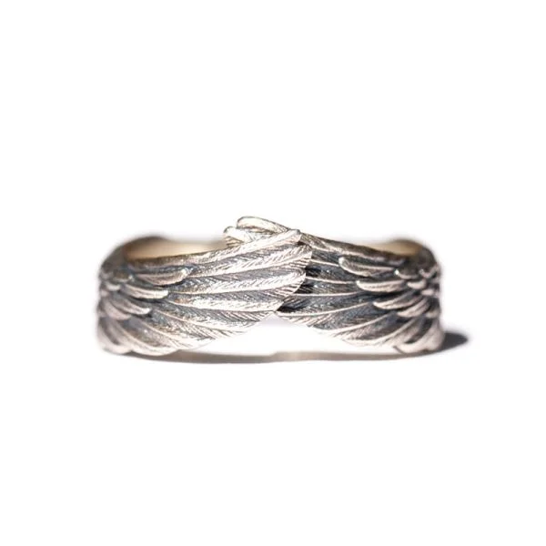 Sterling Silver Angel Wings Ring
