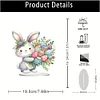 DIY Bunny Easter Egg Bouquet Acrylic Special Shaped Diamond Painting Desktop Ornament