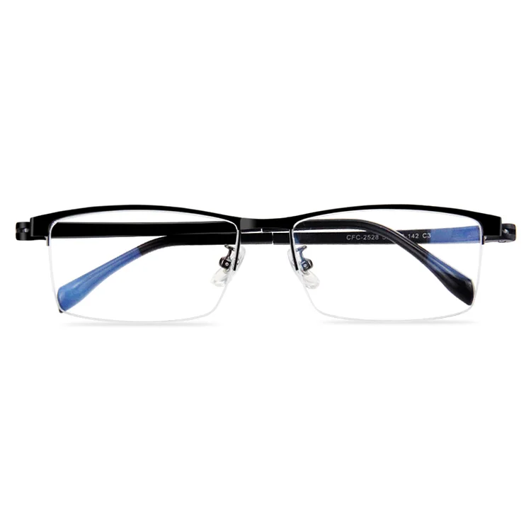 Progressive Multifocus Reading Glasses Men, Blue Light Blocking Presbyopia Eyeglasses,Lightweight half Frame,Hard & Multi-coated
