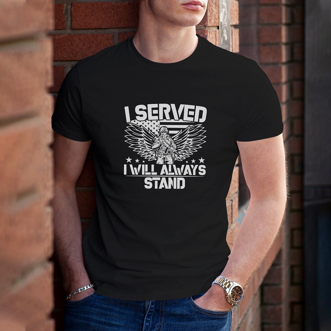 Memorial Day With Honor I Served With Respect I Stand Mens Funny T'Shirt