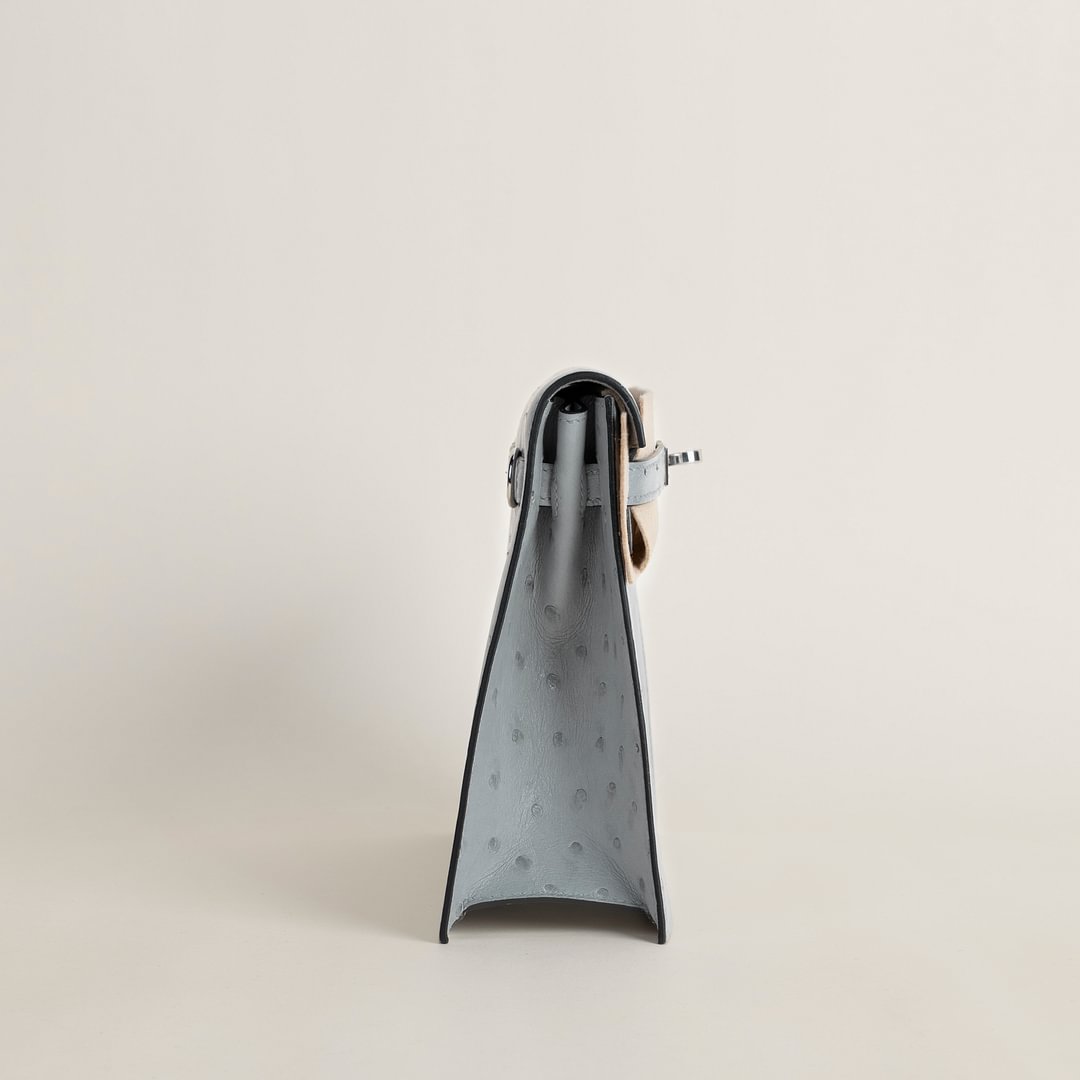 Kelly Danse Ostrich 8U Blue Glacier PHW