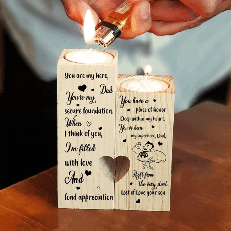 You Are My Hero,Dad - Candle Holder