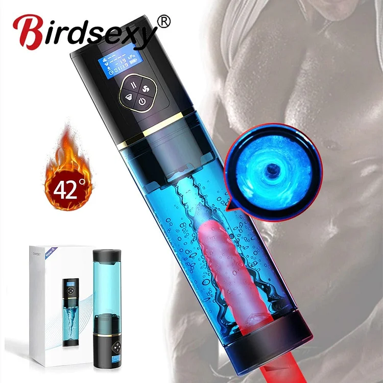 Pornhint Water Bath Penis Pump Penis Enlargement Pump Sex Toys For Men Vacuum Masturbator Automatic Rechargeable Penis Extender Trainer