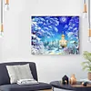 Diamond Painting -DIY Round Drill Moon Snow Church(60x50cm)