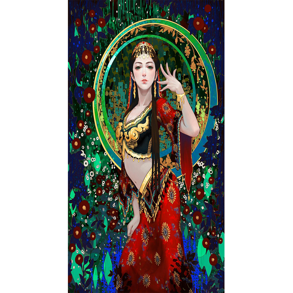 

Girl - Round Drill Diamond Painting - 40*80CM (Big Size), 501 Original
