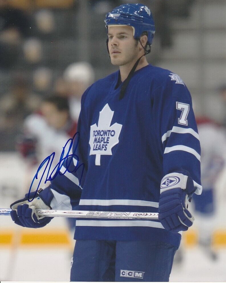 IAN WHITE SIGNED TORONTO MAPLE LEAFS 8x10 Photo Poster painting #2 Autograph