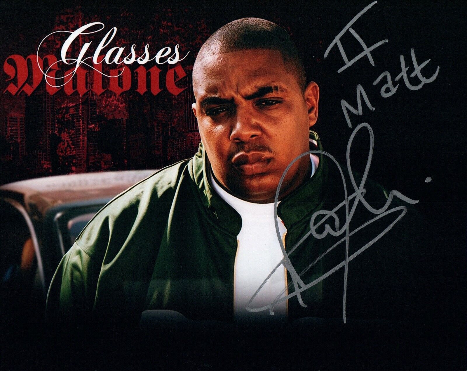 Glasses Malone Signed Autographed 8x10 Photo Poster painting Hip-Hop Rapper COA VD