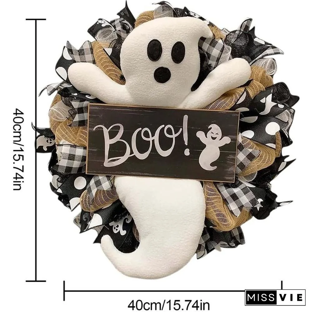 Environmentally Friendly And Non Toxic Ghost Wreath Decor