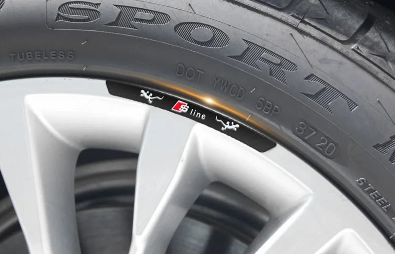 Car wheel decoration metal car sticker（4PCS）