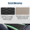 Car Center Console Cover, Universal Leather Waterproof Armrest Seat Box Cover Protector, Comfortable Car Decor Accessories Fit for Most Cars, Vehicles, SUVs-Light green