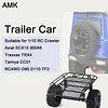 AMK RC Trailer Car Truck Haule Metal Hitch Mount Trailer Accessory for 1/10 RC Crawler Ax-ial SCX10 90046 Tra-xxas TRX4 Ta-Miya CC01 RC-4WD D90 D110 TF2