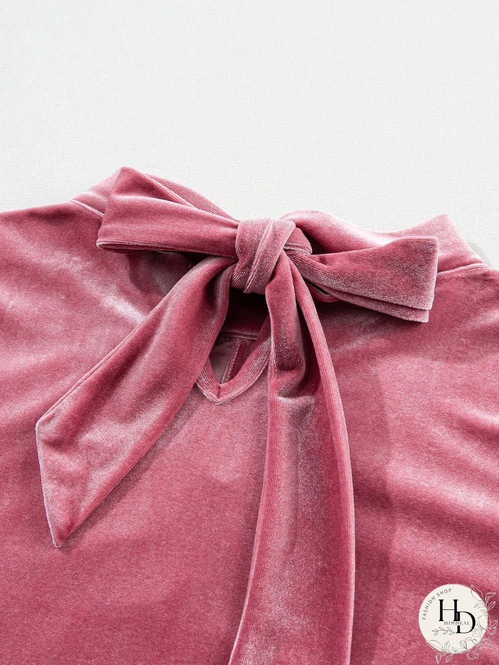 Solid Color Chiffon Loose V-Neck Long Sleeve T-Shirt