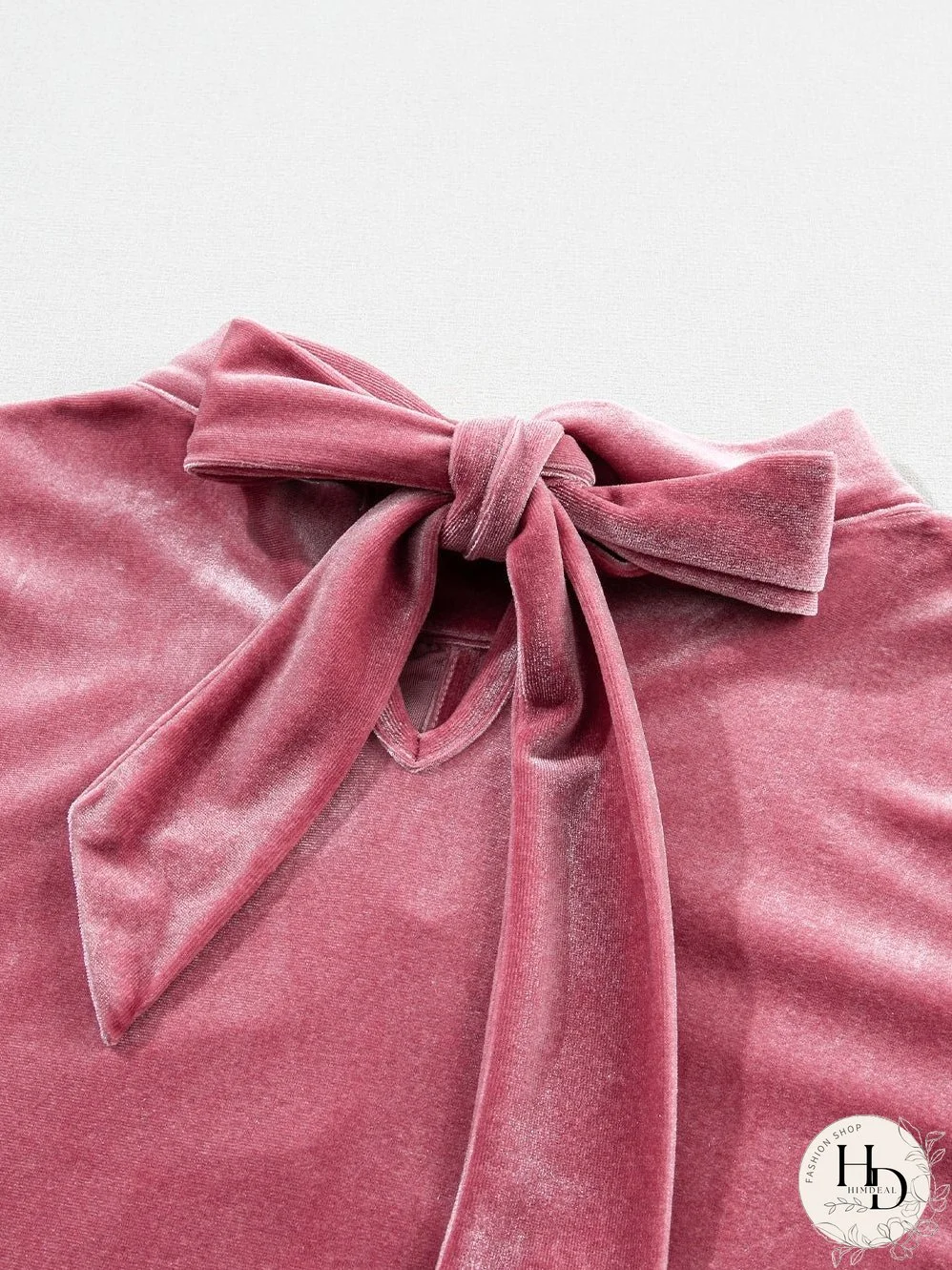 Solid Color Chiffon Loose V-Neck Long Sleeve T-Shirt