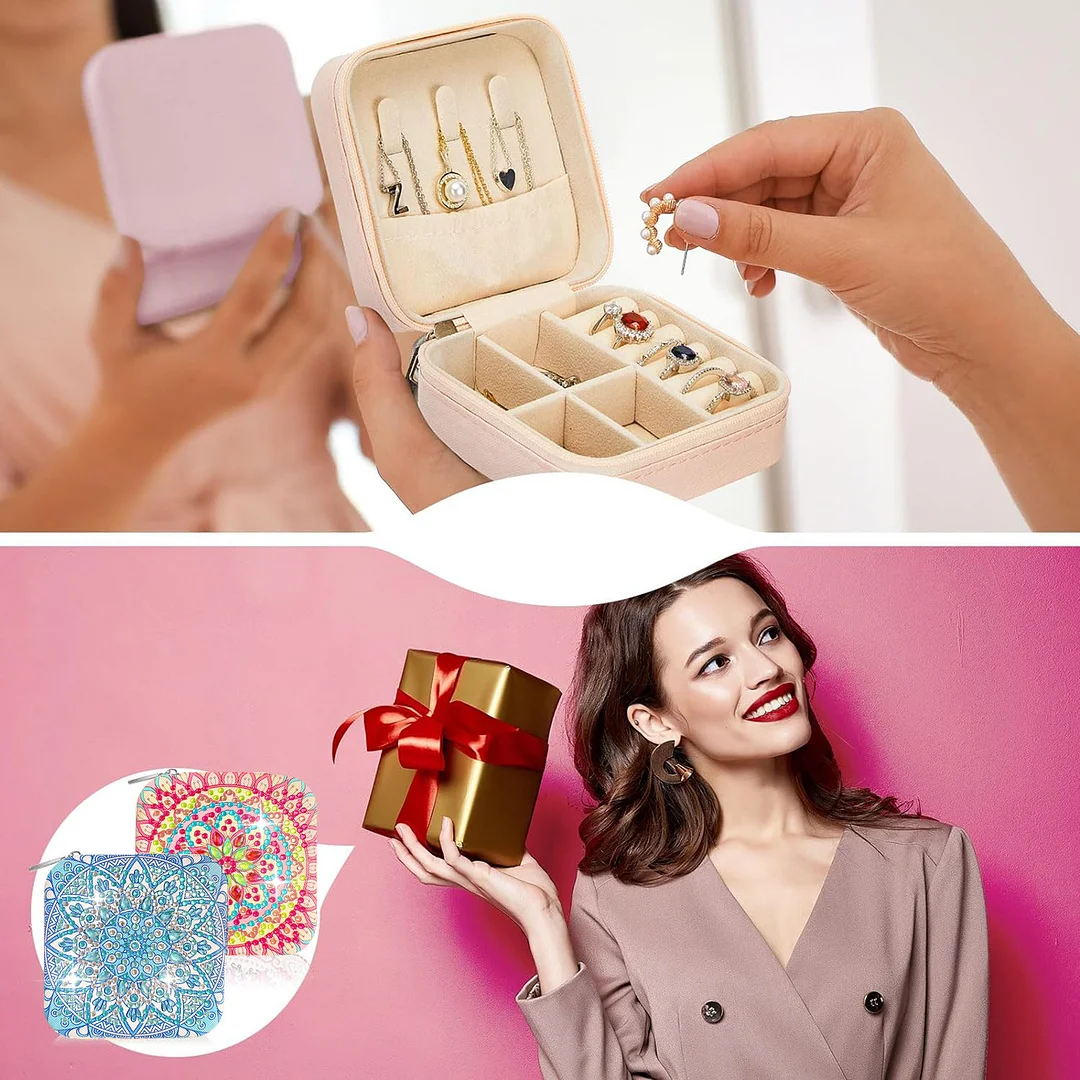 DIY Jewelry Storage Box Special Shape Diamond Case