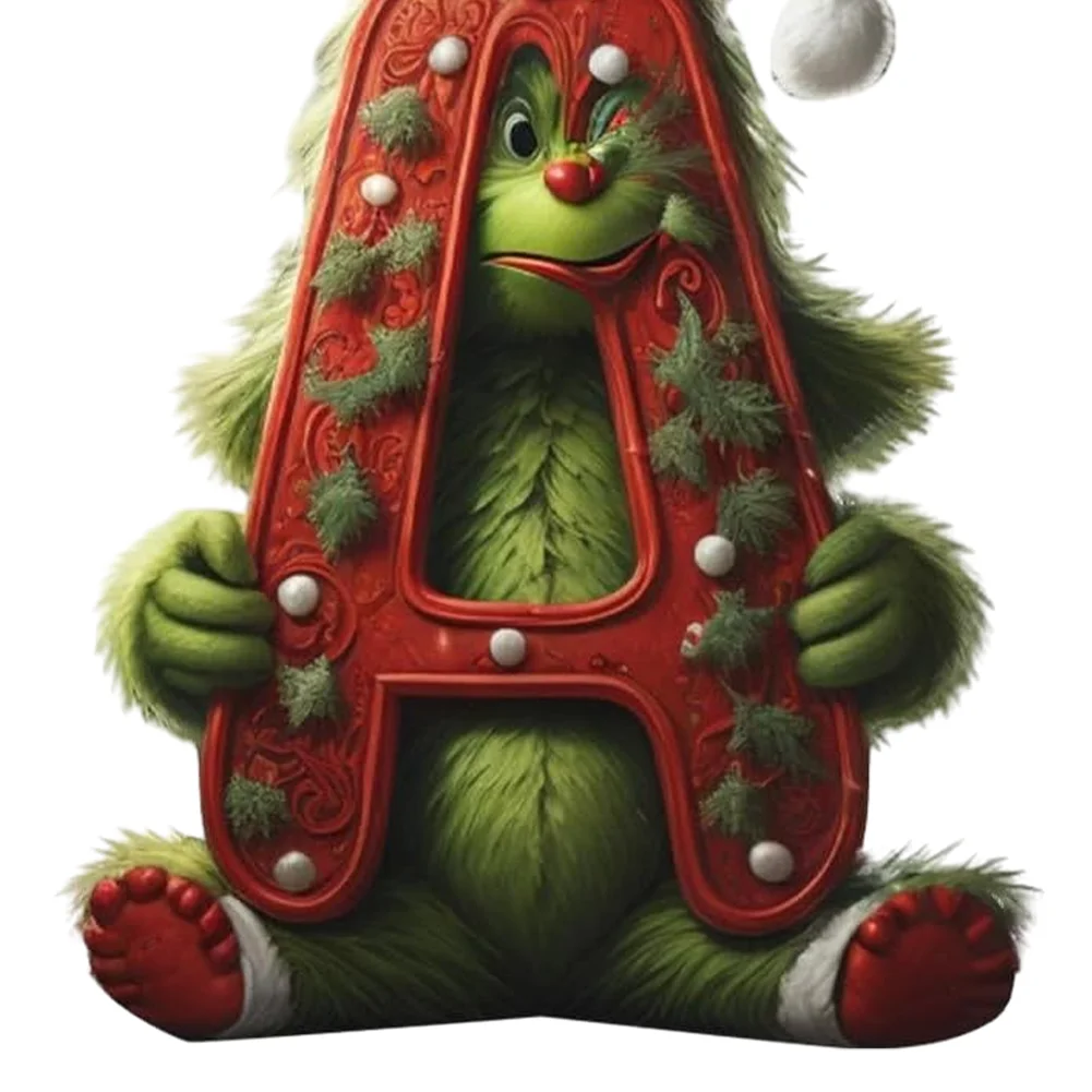 Christmas Acrylic Grinch Xmas Tree Hanging Ornament Hanging Green Monster Decor