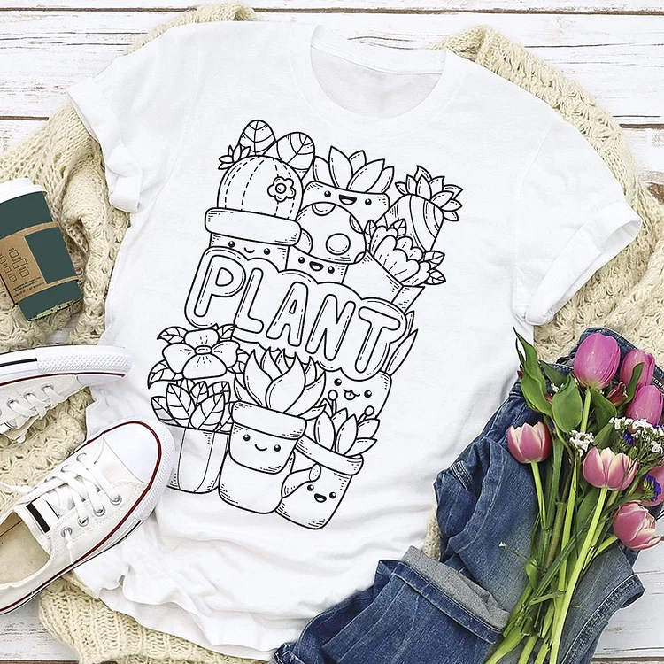 Funny Plant  T-shirt Tee -02748-Annaletters