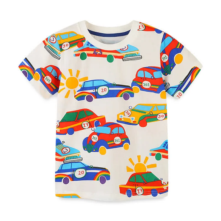 Toddler Boy Cars Crew Neck Tee
