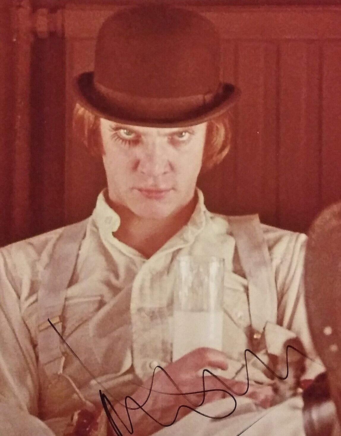 Malcolm McDowell signed 8x10