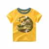Kid Baby Boy Shirts Dinosaur Print Short Sleeve Tops T-Shirt