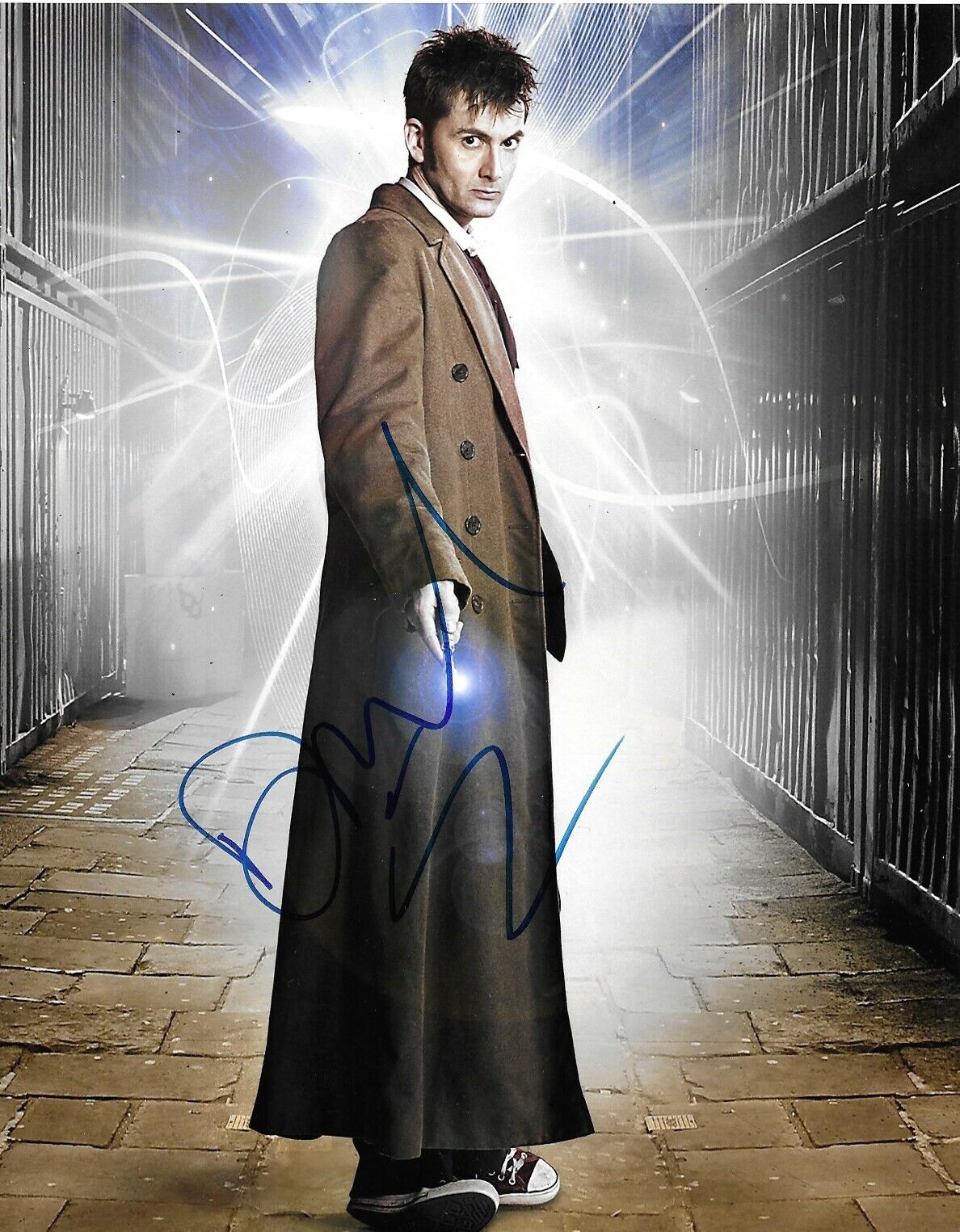 David Tennant Signed Doctor Who 10x8 Photo Poster painting AFTAL