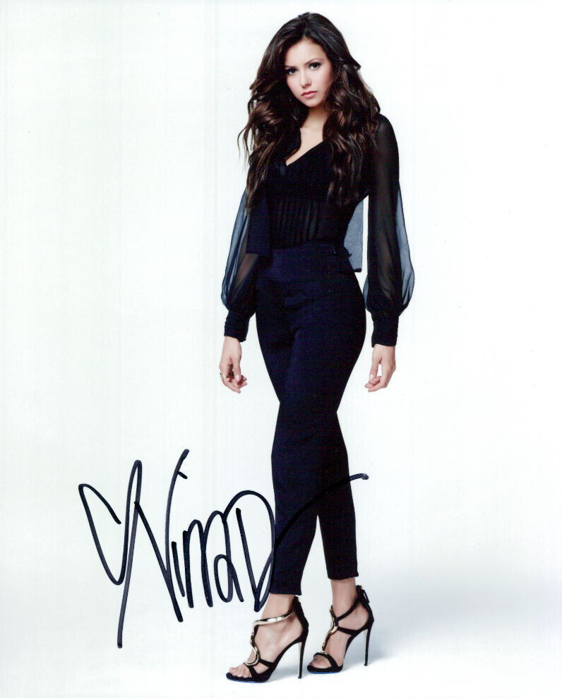 Nina Dobrev (The Vampire Diaries) signed 8X10 Photo Poster painting