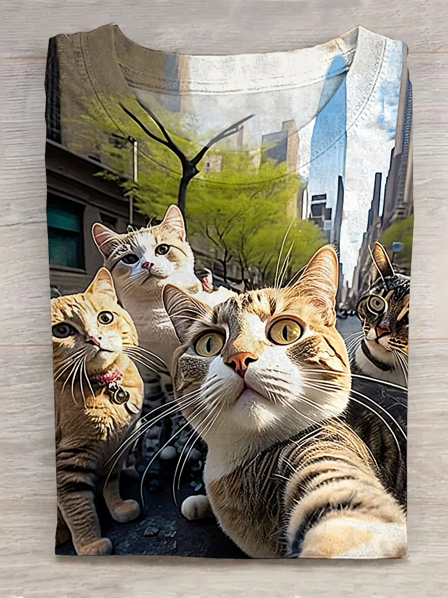 A Group of Cats Taking A Selfie-2 T-shirt Eagerlys