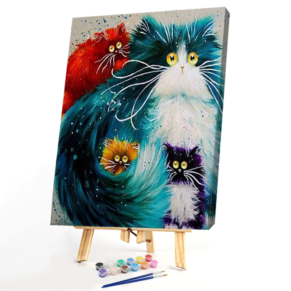 

40*50CM Paint By Numbers-Cat, 501 Original