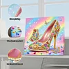 (25x25cm)DIY High Heel Framed Handmade Pearl Painting Art Craft Kit Living Home Decor