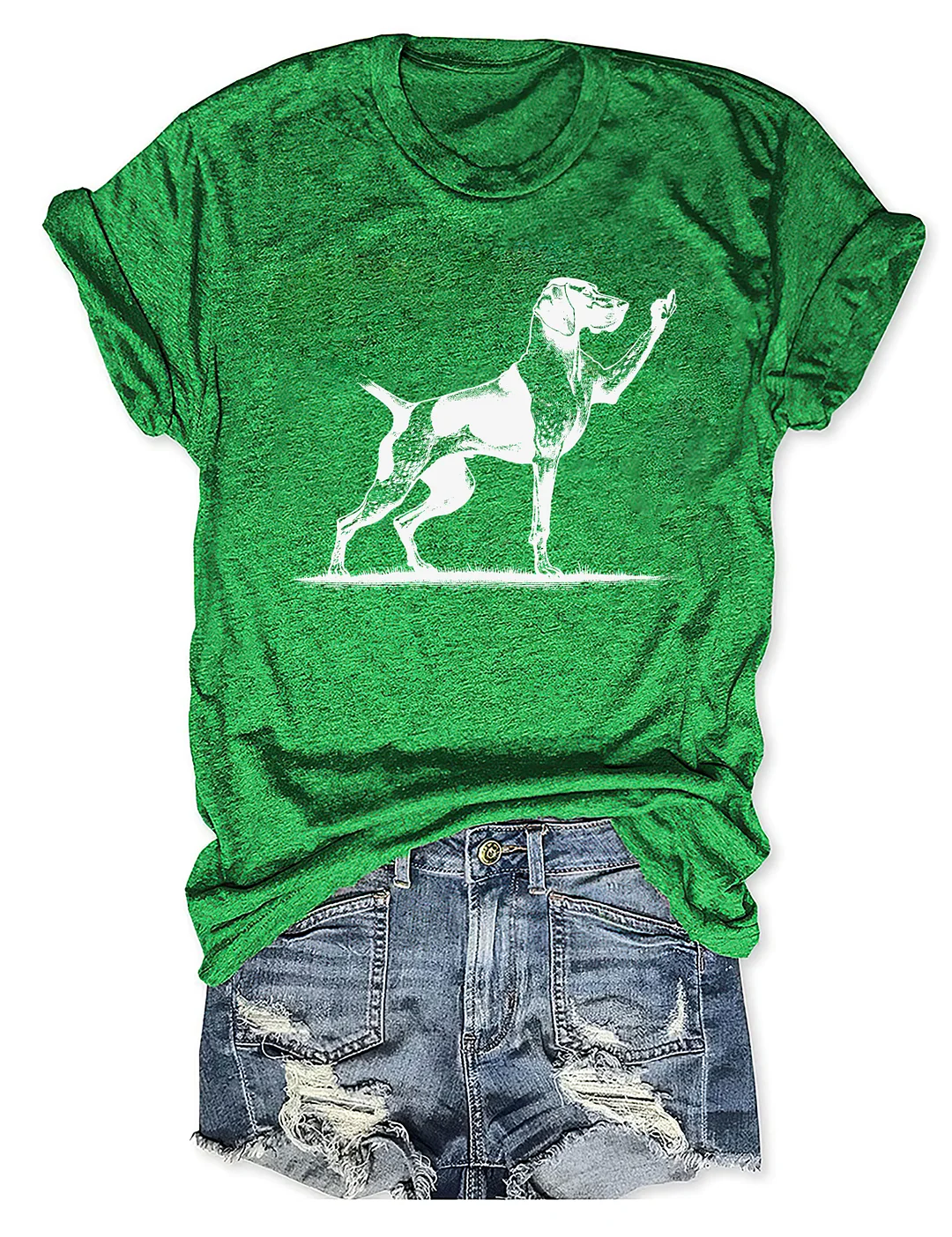 Rude Pointer Dog German Shorthair Dog T-shirt