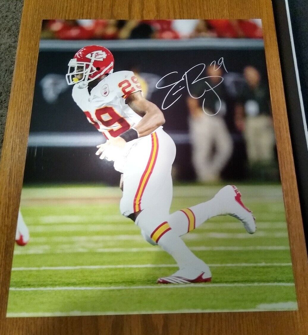 ERIC BERRY SIGNED 16x20 METALLIC Kansas City Chiefs autograph Photo Poster painting Full Sig COA