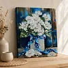 (30x40cm)DIY Pearl Painting Framed Flower Handmade Pearl Material Art Kit Living Room Decor