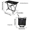 Camping Stool Hold Up To 100KG Folding Stool for Travel Hiking BBQ Fishing