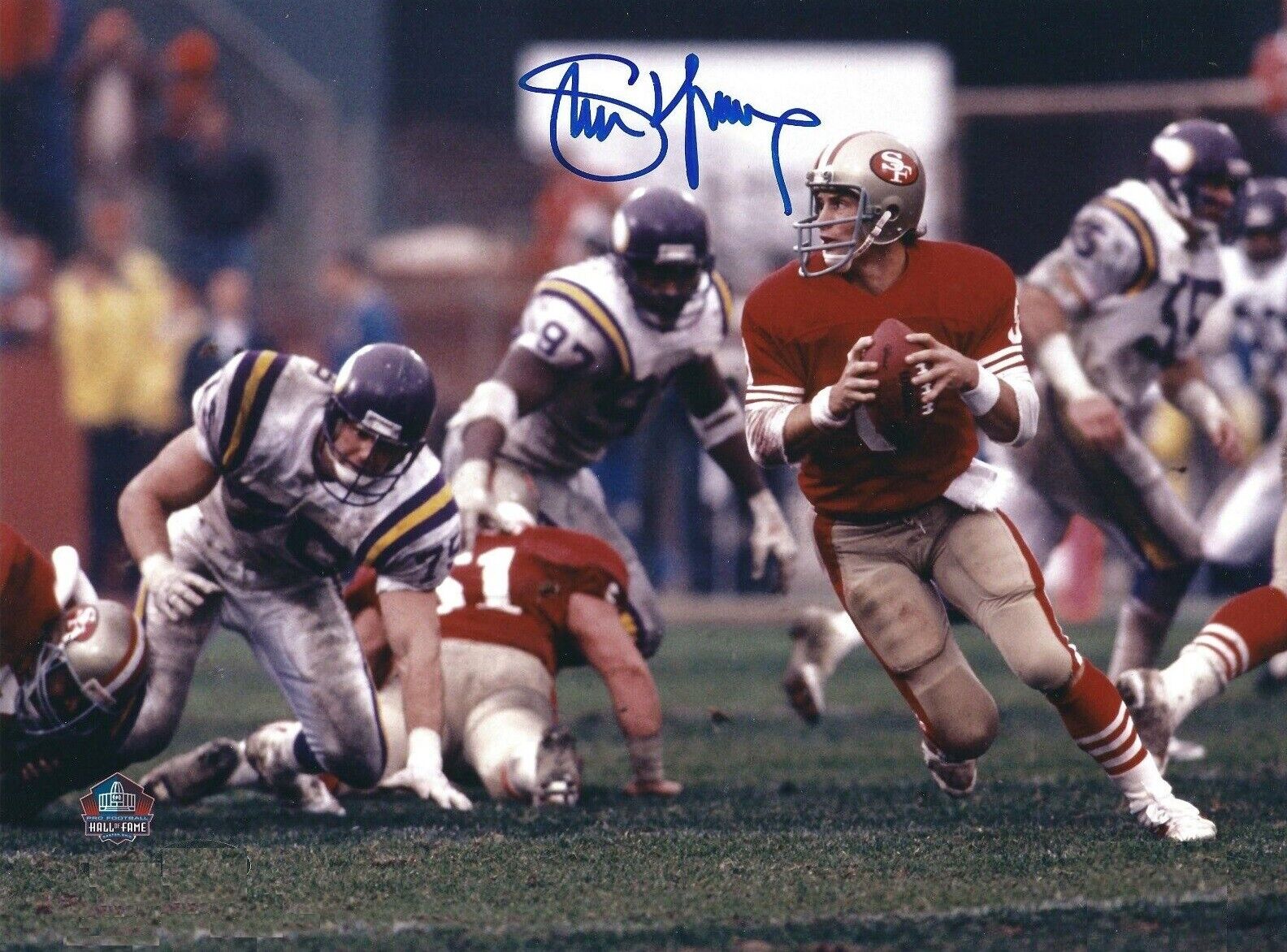 Steve Young Autographed Signed 8x10 Photo Poster painting ( HOF 49ers ) REPRINT