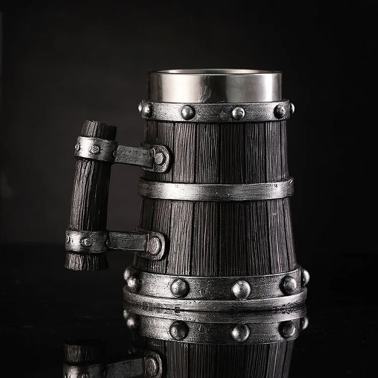Coutureaura Traditional Viking Wooden Mug
