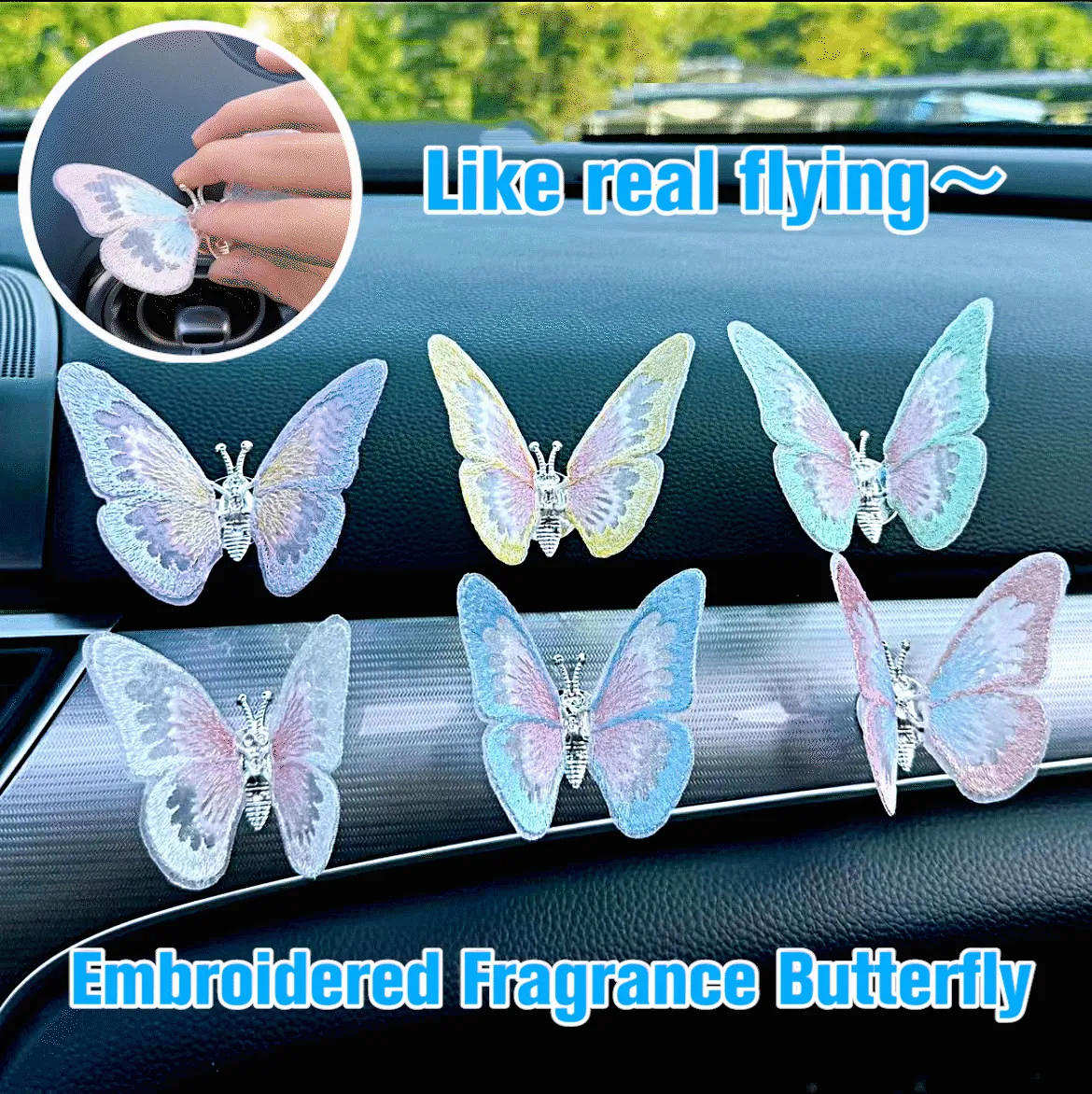 Embroidery Fragrance Butterfly Decoration - tree - Codlins