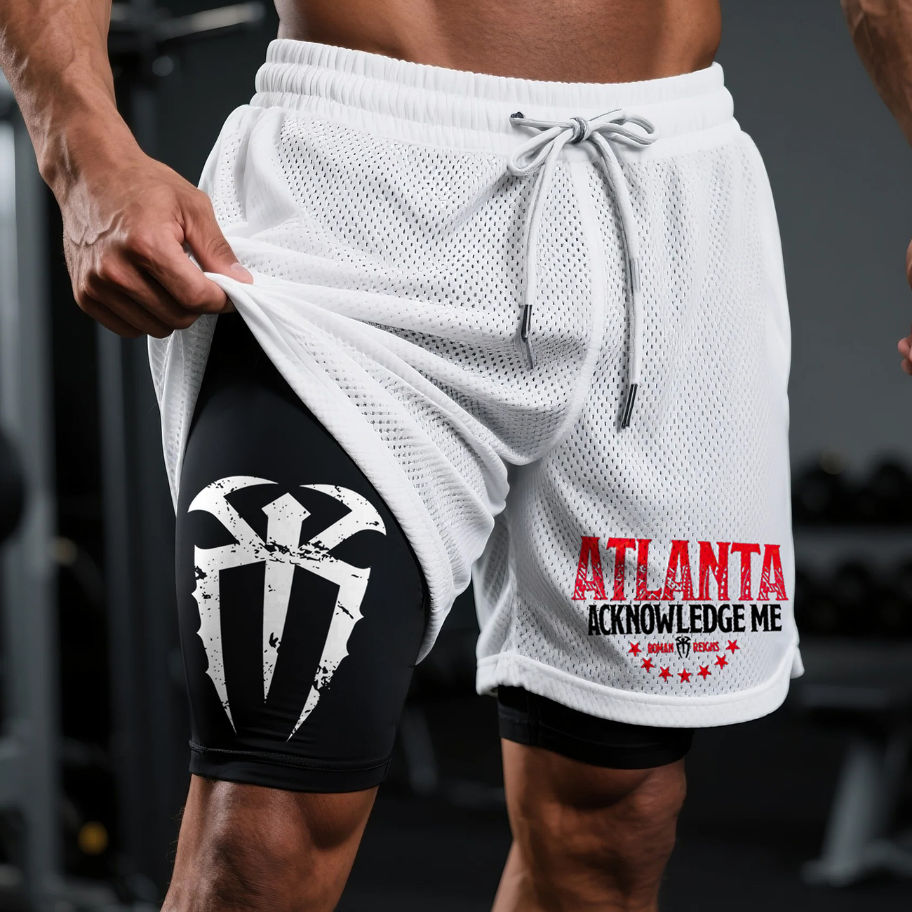 Fitness Double Mesh Shorts Everyday Basic Shorts Ultimate Fighting Double Shorts / TECHWEAR CLUB / Techwear