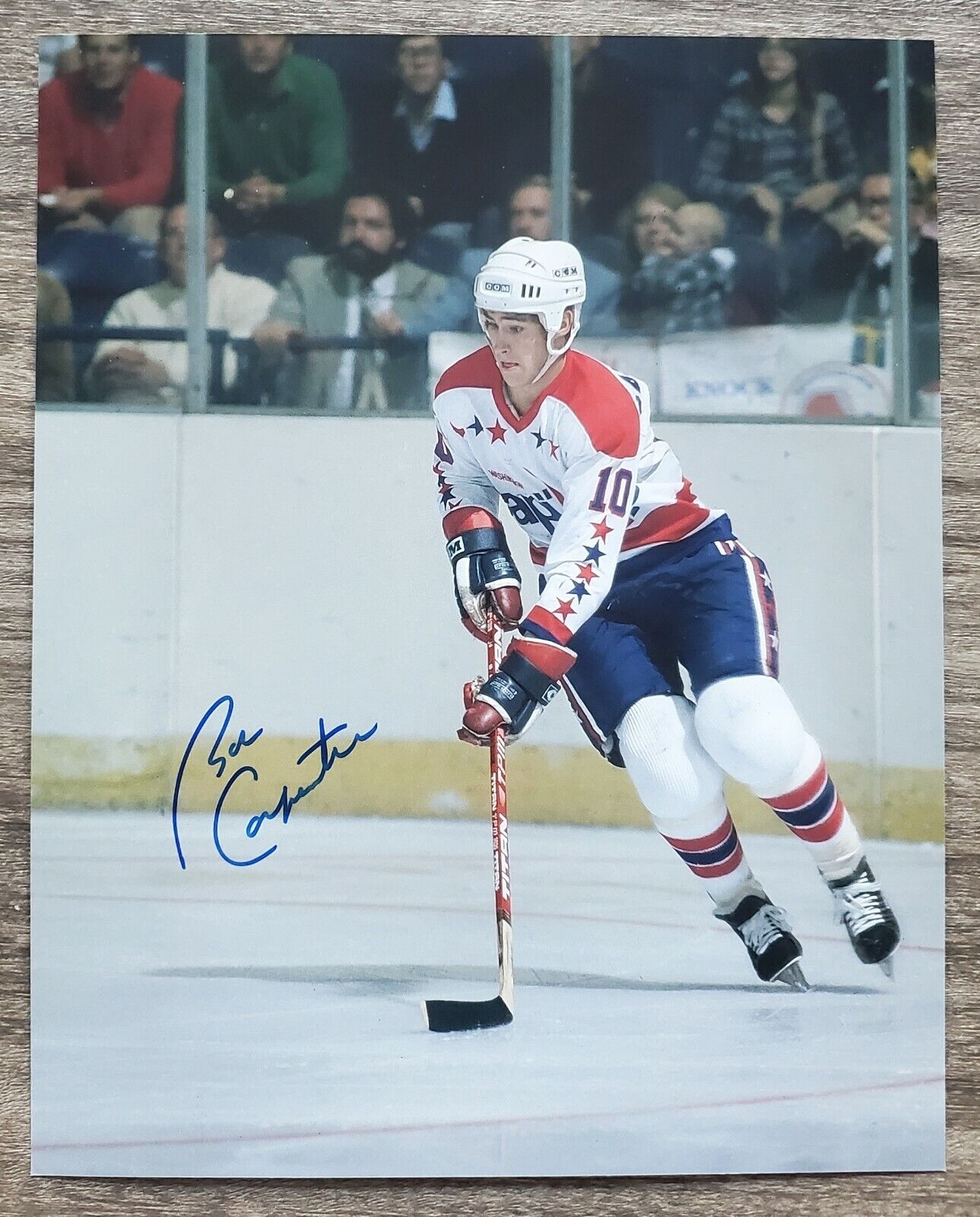 Bobby Carpenter Signed 8x10 Photo Poster painting NHL Washington Capitals Legend Autograph RAD