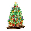 3D Double Sided Drills Diamond Painting Xmas Tree DIY Special Shaped Desk Ornament Kits