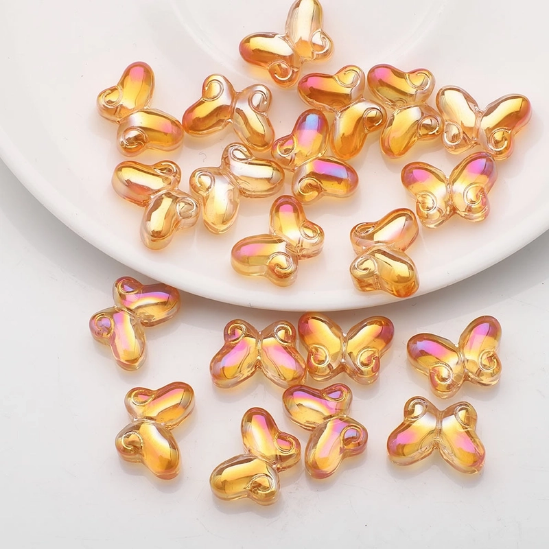 20 PCS/Package 10x14mm Glass Butterfly Beads
