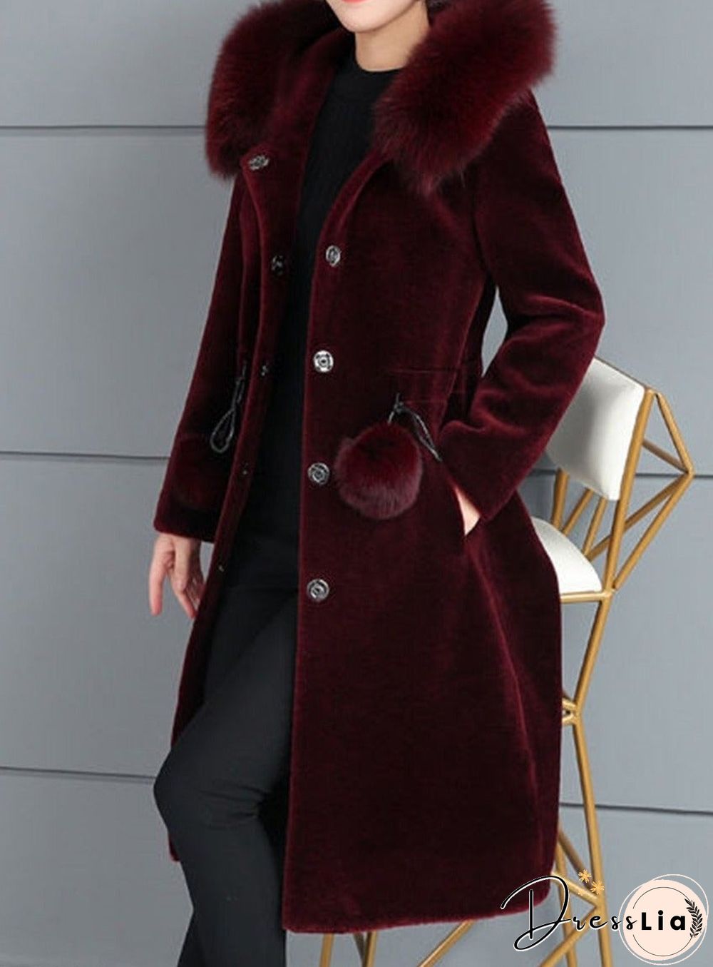 New ins women's medium and long imitation mink coat