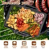 29CM Cast Iron Grill Net Double-Sided Square Baking Tray Hollow Out Grill Pan